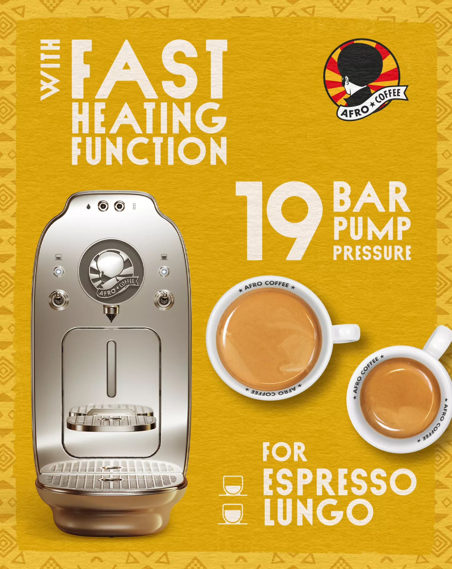 KAHAWA Capsule Machine - Chrome Silver